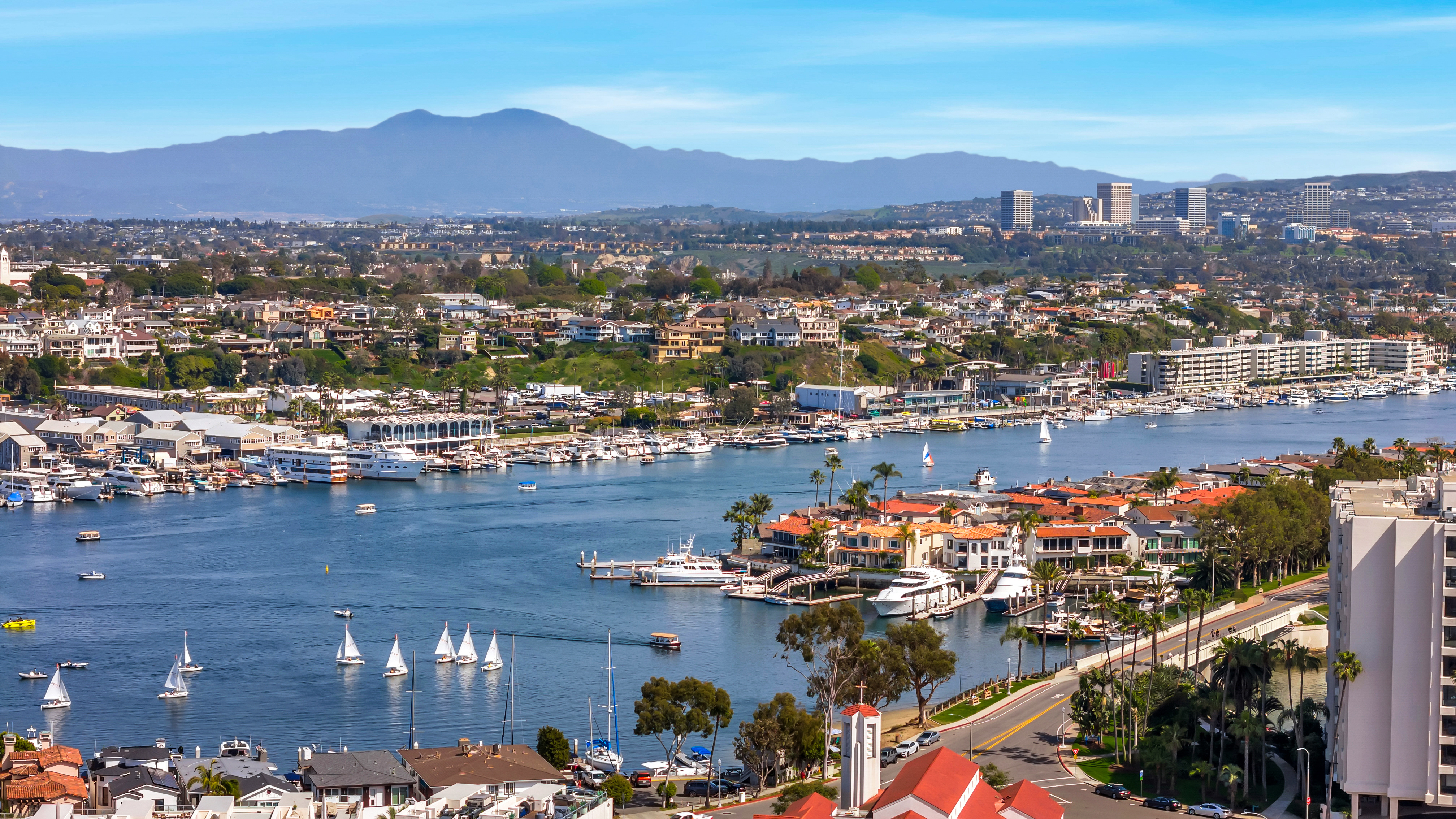 Newport Harbor marina — Orange County